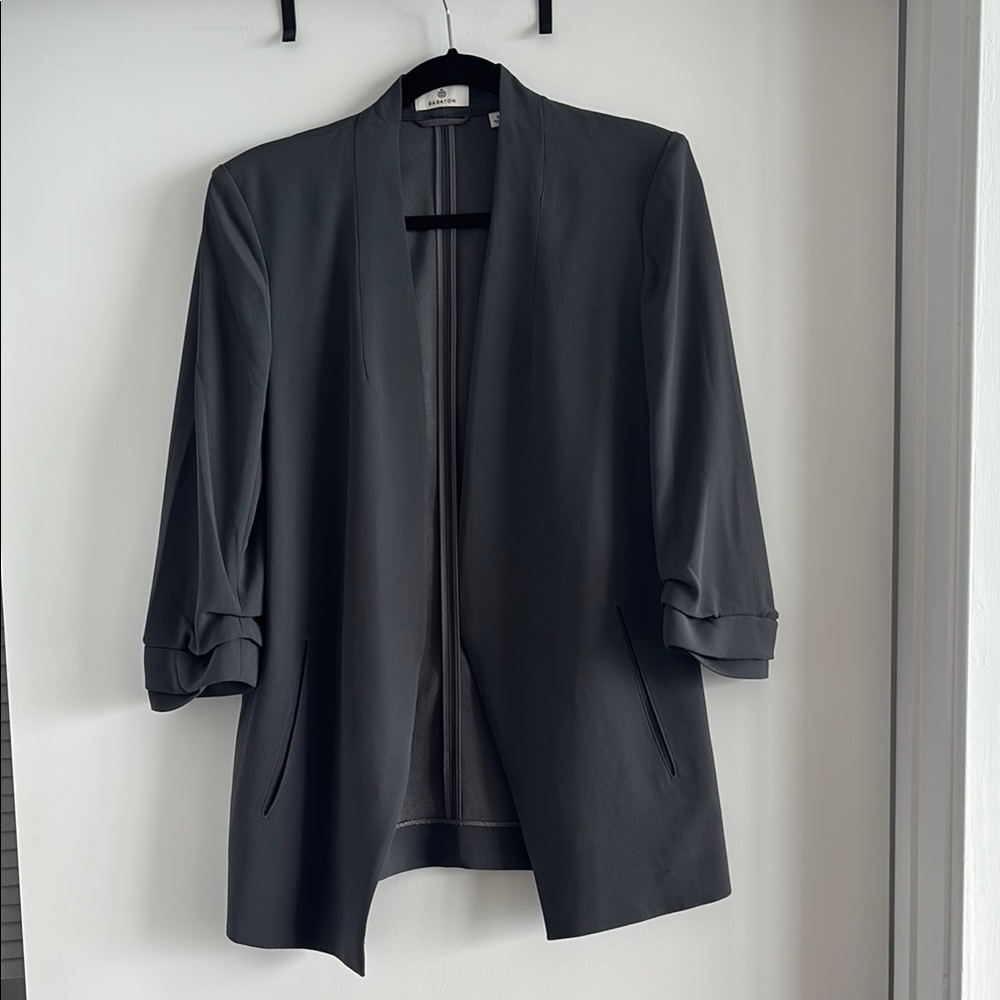 Babaton Size 8 Gray Women's Blazer